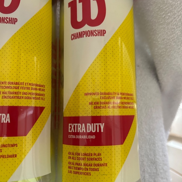 Wilson Tennis Balls NEW IN PACKAGE. TWO containers for one low price - Picture 4 of 5